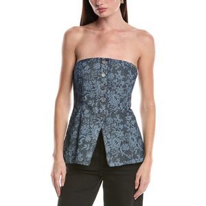 Afrm Womens  Janie Sailor Bustier Top, Blue